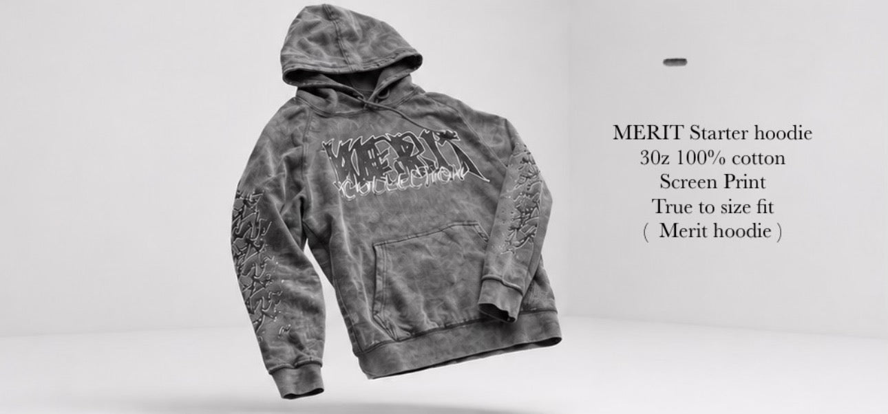 MERIT ‘Starter’ Grey Hoodie