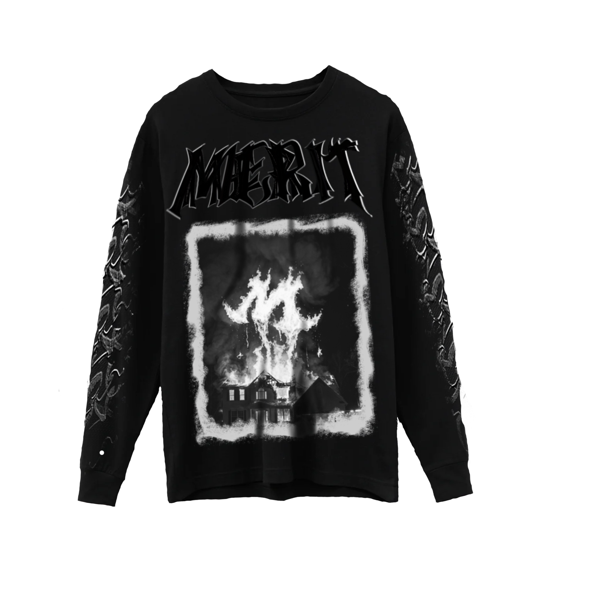 “NOIR” Burning House Long Sleeve